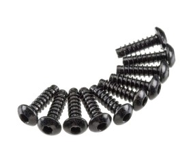 Axial AXA435 Hex Tap Button Head M3x10mm Black (10)