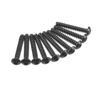 Axial AXA438 Hex Tap Button Head M3x18mm Black (10)