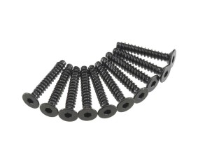 Axial AXA468 Hex Socket Tap Flat Head M3x18mm Black (10)