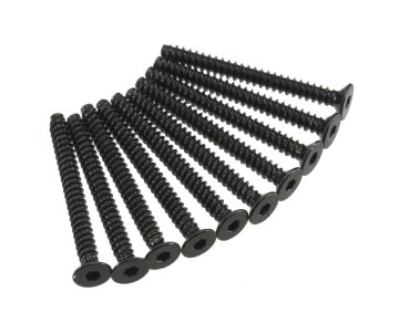 Axial AXA471 Hex Socket Tap Flat Head M3x30mm Black (10)
