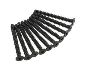 Axial AXA471 Hex Socket Tap Flat Head M3x30mm Black (10)