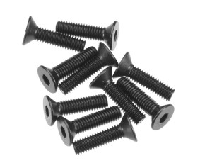 Axial Hex Socket Flat Head M3x12mm Black (10)