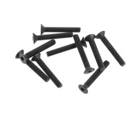 Axial Hex Socket Flat Head M3x20mm Black (10)