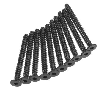 Axial AXA0418 Hex Skt Tapping Flat Hd Blk M2.6x25mm (10)