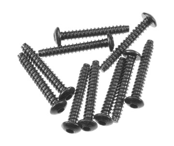 Axial AXA0439 Hex Scocket Tapping Button Head M3x20mm Black (10)
