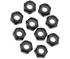 Axial AXA1053 Nylon Locking Hex Nut M3 Black (10)