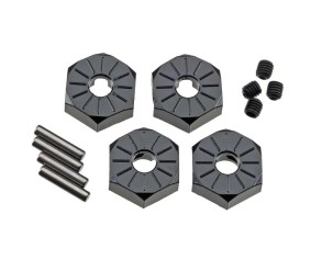 Axial AX30427 Aluminum Hub Narrow 12mm Black (4)