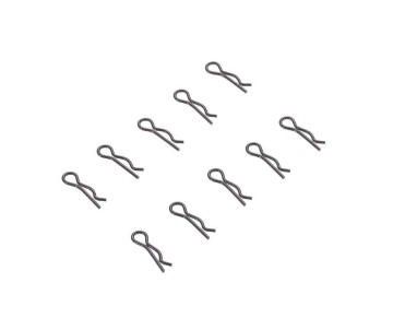 Axial AX31374 3mm Body Clip Black (10)