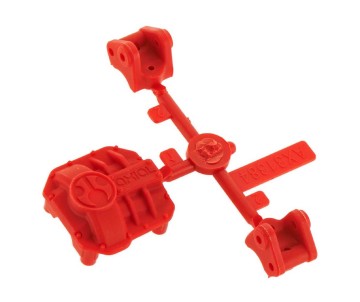 Axial AX31384 AR44 Differential Cover/Link Mounts Red