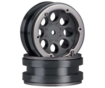 Axial AX8087 8-Hole 1.9 Beadlock Wheel Black (2)