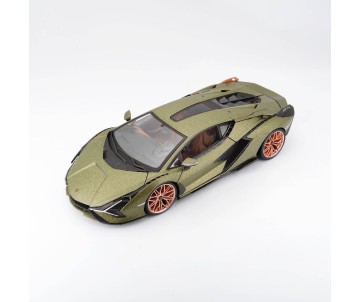 Bburago 1/18 Lamborghini Sian FKP37 (Metallic Matte Green)
