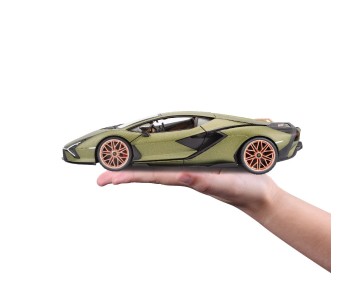 Bburago 1/18 Lamborghini Sian FKP37 (Metallic Matte Green)