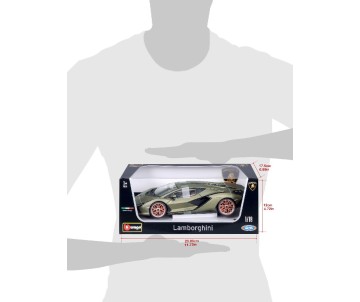 Bburago 1/18 Lamborghini Sian FKP37 (Metallic Matte Green)