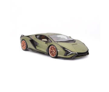 Bburago 1/18 Lamborghini Sian FKP37 (Metallic Matte Green)