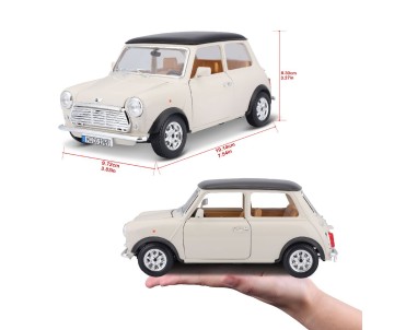 Bburago 1/18 Mini Cooper (1969) - Beige/Black Roof