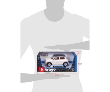 Bburago 1/18 Mini Cooper (1969) - Beige/Black Roof