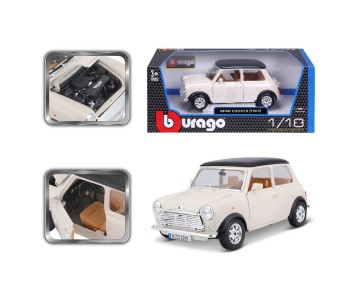 Bburago 1/18 Mini Cooper (1969) - Beige/Black Roof