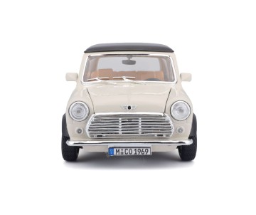 Bburago 1/18 Mini Cooper (1969) - Beige/Black Roof