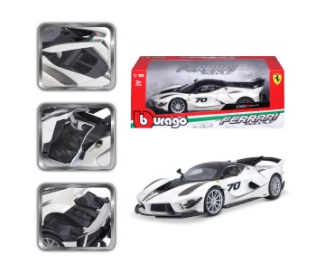 Bburago 1/18 R&P Ferrari FXX K EVO (Pearl White #70)
