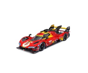 Bburago 1/18 Racing Ferrari 499P 24HLM (2024) - Red #50