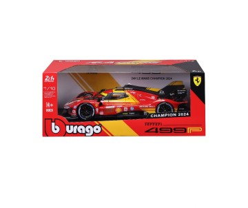 Bburago 1/18 Racing Ferrari 499P 24HLM (2024) - Red #50