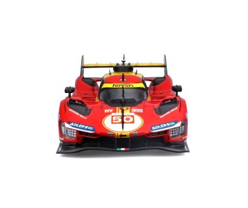 Bburago 1/18 Racing Ferrari 499P 24HLM (2024) - Red #50