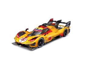 Bburago 1/18 Racing Ferrari 499P 24HLM (2024) - Yellow #83