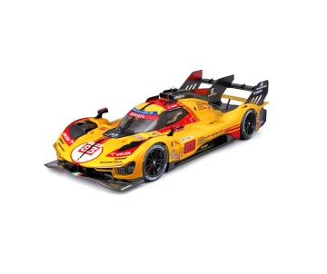 Bburago 1/18 Racing Ferrari 499P 24HLM (2024) - Yellow #83