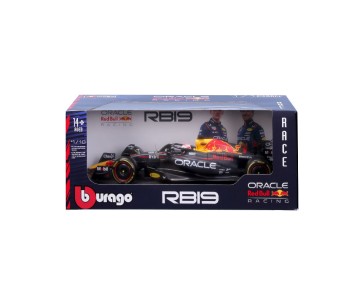 Bburago 1/18 Race Oracle Red Bull Racing RB19 (2023) w/driver (Verstappen #1)