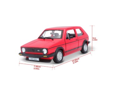 Bburago 1/24 Volkswagen Golf Mk1 GTI (1979) - Red