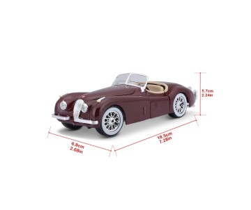 Bburago 1/24 Jaguar XK 120 Roadster (1951) (Red)