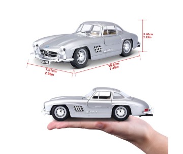 Bburago 1/24 Mercedes-Benz 300 SL (1954) - Silver