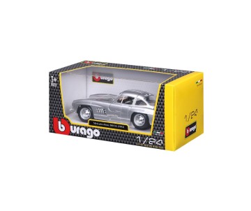 Bburago 1/24 Mercedes-Benz 300 SL (1954) - Silver
