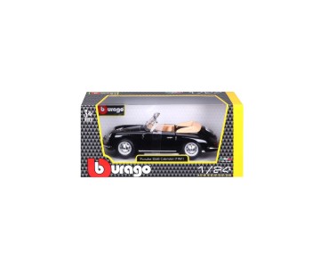 Bburago 1/24 Porsche 356B Cabriolet (1961) - Black