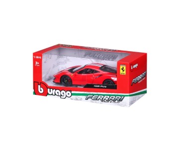 Bburago 1/24 R&P Ferrari 488 Pista (Red)
