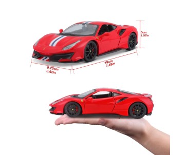 Bburago 1/24 R&P Ferrari 488 Pista (Red)