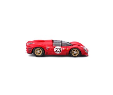 Bburago 1/24 Racing Ferrari 330 P4 Daytona (1967) - Red #23