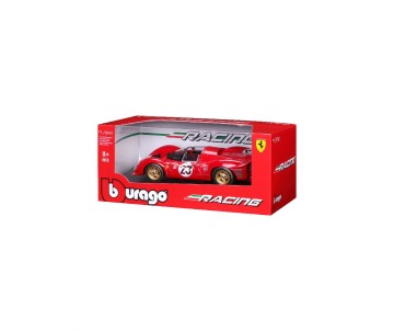 Bburago 1/24 Racing Ferrari 330 P4 Daytona (1967) - Red #23