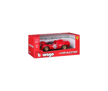 Bburago 1/24 Racing Ferrari 330 P4 Daytona (1967) - Red #23