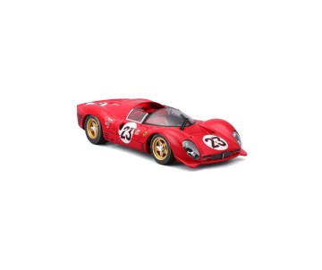 Bburago 1/24 Racing Ferrari 330 P4 Daytona (1967) - Red #23