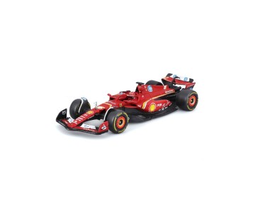 Bburago 1/43 SFR Ferrari Season Car w/ driver (2024) (Leclerc #16)