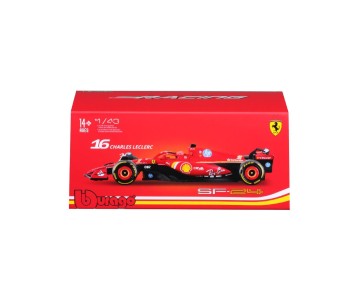 Bburago 1/43 SFR Ferrari Season Car w/ driver (2024) (Leclerc #16)
