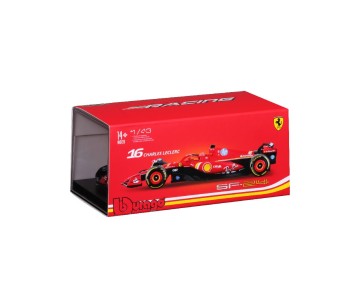 Bburago 1/43 SFR Ferrari Season Car w/ driver (2024) (Leclerc #16)