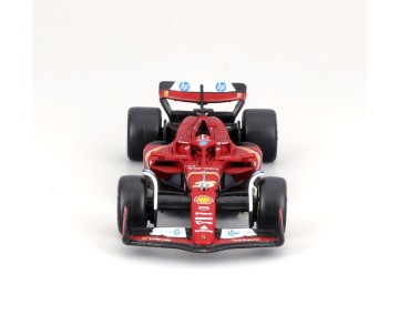 Bburago 1/43 SFR Ferrari Season Car w/ driver (2024) (Leclerc #16)