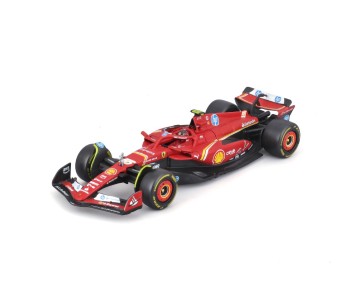 Bburago 1/43 SFR Ferrari Season Car w/ driver (2024) (Sainz #55)