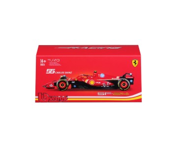 Bburago 1/43 SFR Ferrari Season Car w/ driver (2024) (Sainz #55)