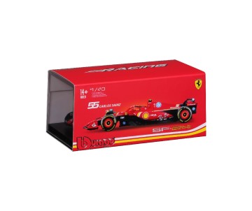 Bburago 1/43 SFR Ferrari Season Car w/ driver (2024) (Sainz #55)