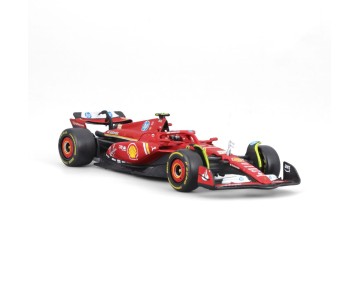 Bburago 1/43 SFR Ferrari Season Car w/ driver (2024) (Sainz #55)