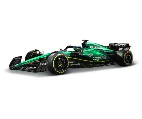 Bburago 1/43 Race Aston Martin AMR23 (2023) w/ driver (Alonso #14)