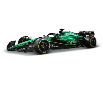 Bburago 1/43 Race Aston Martin AMR23 (2023) w/ driver (Alonso #14)